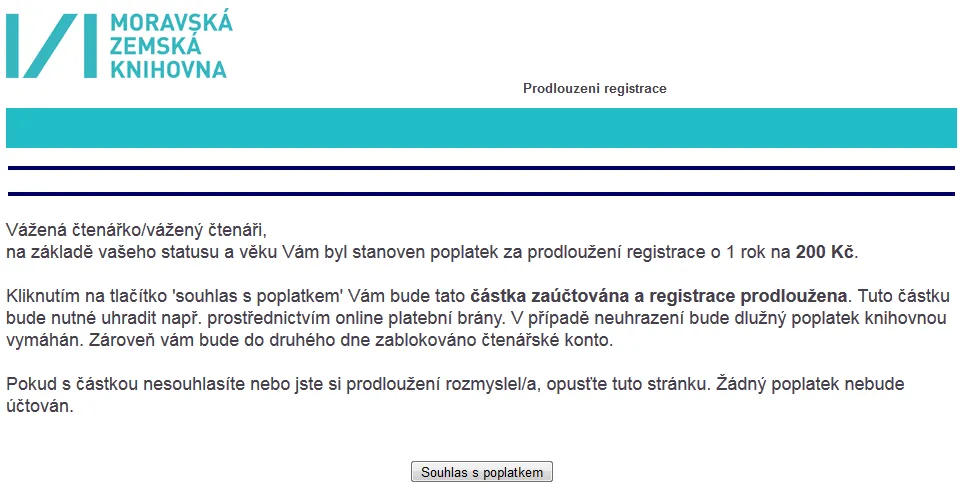 Online prodloužení