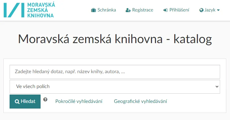 Online katalog MZK