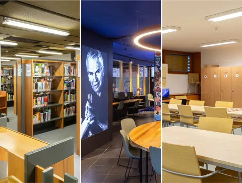 1. patro - Prostory knihovny