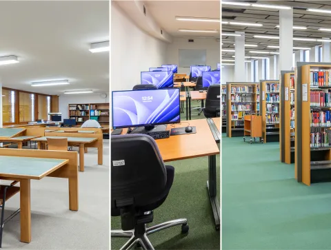 6. patro - Prostory knihovny